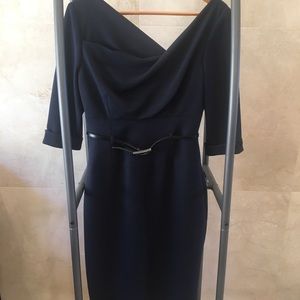 Black Halo Jackie O 3/4 sleeve dress, size 6